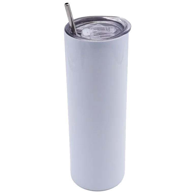 Skinny Tumbler with Stainless Steel Straw20oz